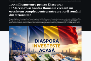 100 milioane euro pentru Diaspora: InAfaceri.ro și Kontas Romania creează un ecosistem complet pentru antreprenorii români din străinătate