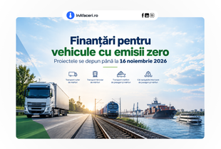 Finanțări pentru vehicule cu emisii zero: proiectele se depun până la 16 noiembrie 2026